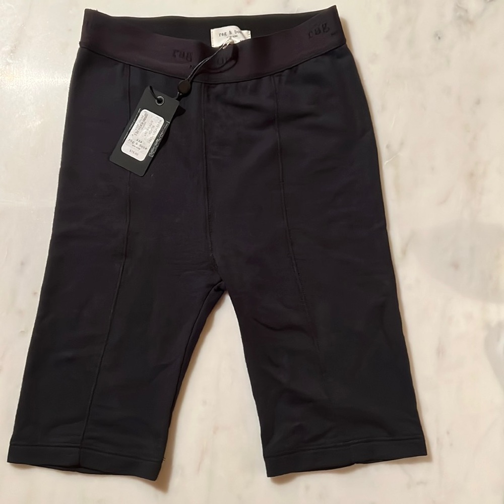 Rag & Bone NWT City Shorts black base layer shorts